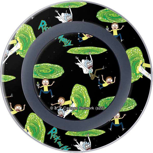 Adult Swim Rick and Morty Portal Pattern Wireless Charger Skin