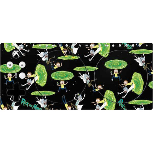 Adult Swim Rick and Morty Portal Pattern Xbox Adaptive Controller Skin