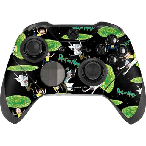 Adult Swim Rick and Morty Portal Pattern Xbox Elite Wireless Controller Series 2 Skin