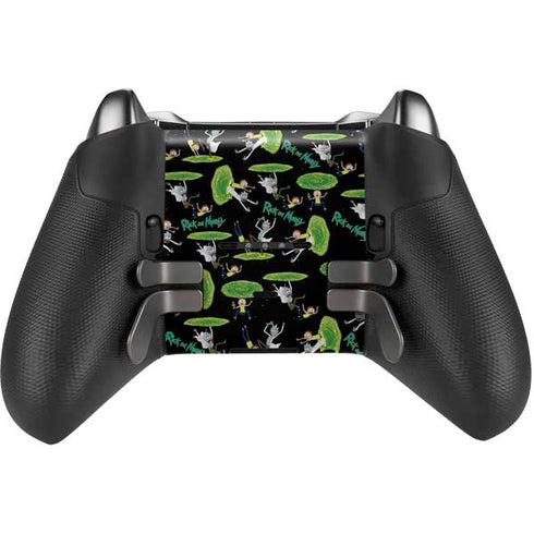 Adult Swim Rick and Morty Portal Pattern Xbox Elite Wireless Controller Series 2 Skin