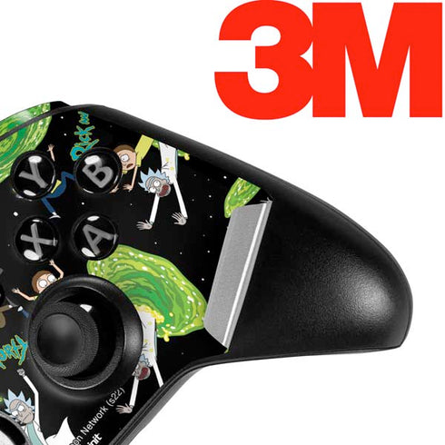 Adult Swim Rick and Morty Portal Pattern Xbox One Elite Controller Skin