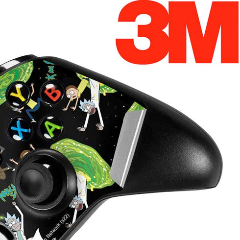 Adult Swim Rick and Morty Portal Pattern Xbox One X Controller Skin