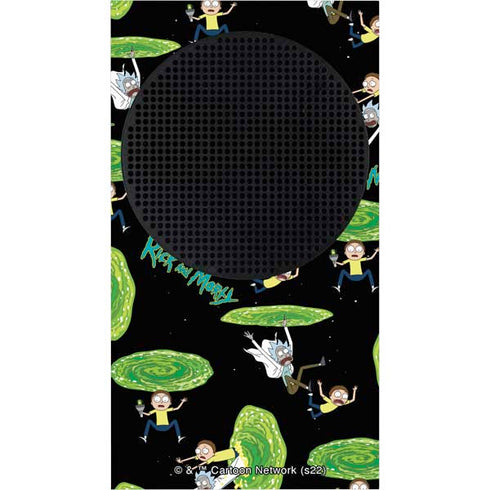 Adult Swim Rick and Morty Portal Pattern Xbox Series S Bundle Skin