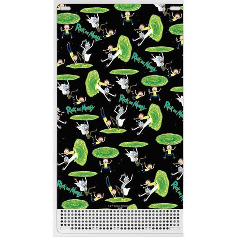 Adult Swim Rick and Morty Portal Pattern Xbox Series S Bundle Skin