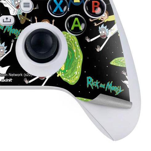 Adult Swim Rick and Morty Portal Pattern Xbox Series S Controller Skin