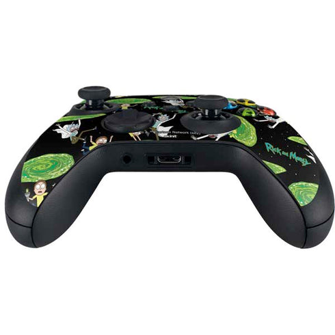 Adult Swim Rick and Morty Portal Pattern Xbox Series X Controller Skin
