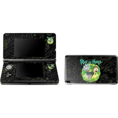 Adult Swim Rick and Morty Portal Travel 3DS (2011) Skin