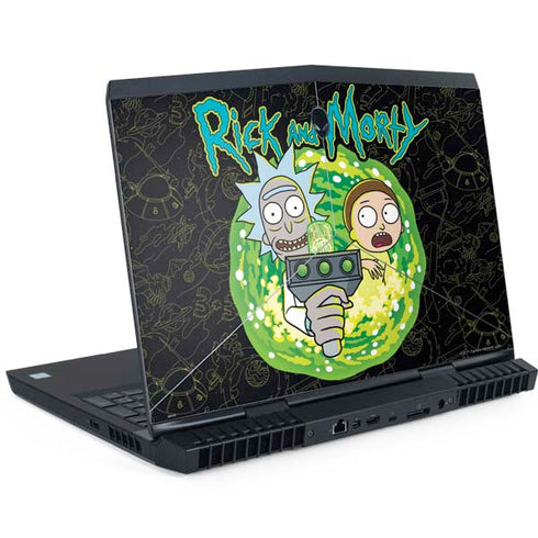 Adult Swim Rick and Morty Portal Travel Dell Alienware Skin