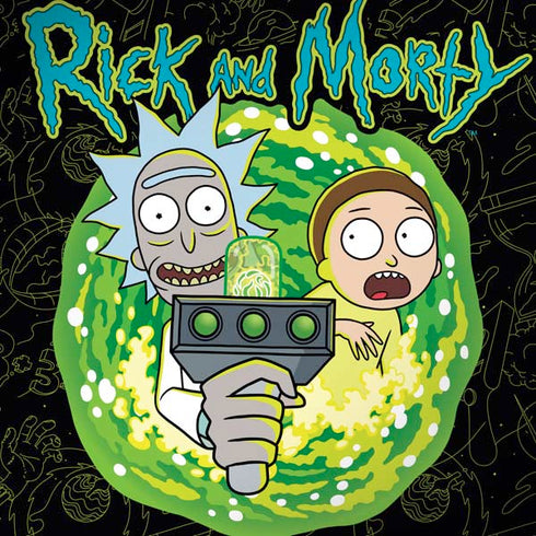 Adult Swim Rick and Morty Portal Travel Dell Alienware Skin