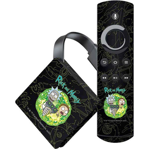 Adult Swim Rick and Morty Portal Travel Amazon Fire TV Skin