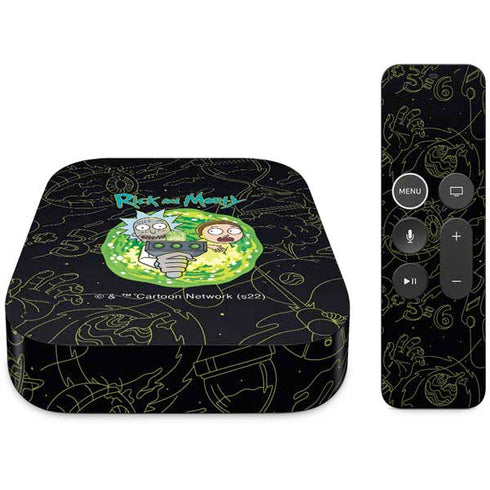 Adult Swim Rick and Morty Portal Travel Apple TV Skin