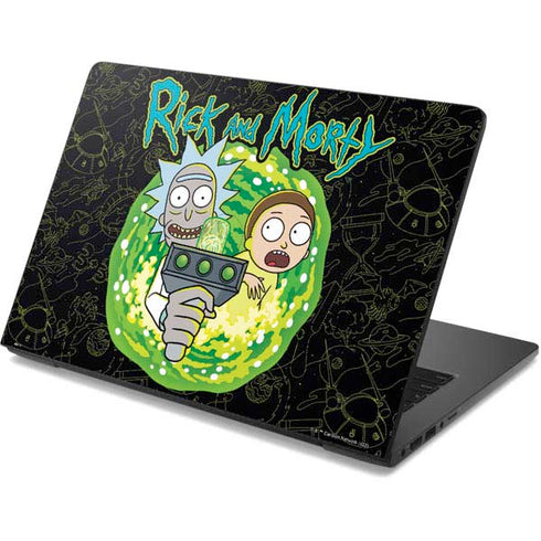 Adult Swim Rick and Morty Portal Travel Dell Chromebook Skin