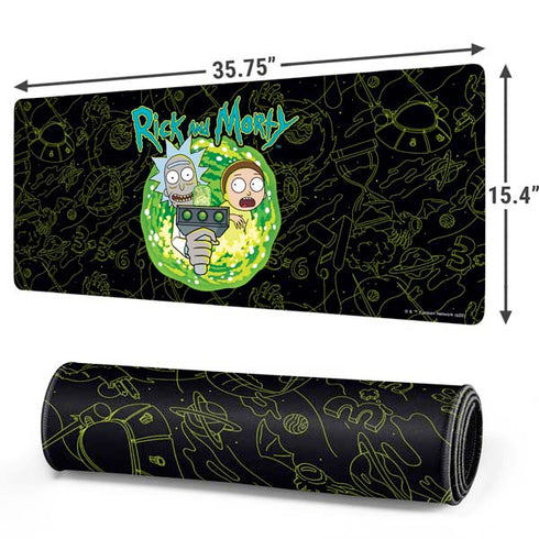 Adult Swim Rick and Morty Portal Travel Gaming Mouse Pad