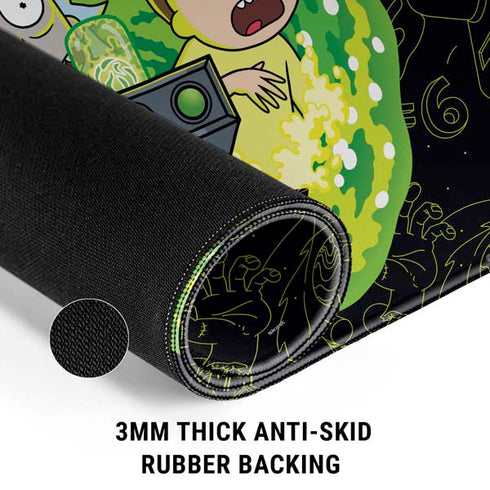 Adult Swim Rick and Morty Portal Travel Gaming Mouse Pad