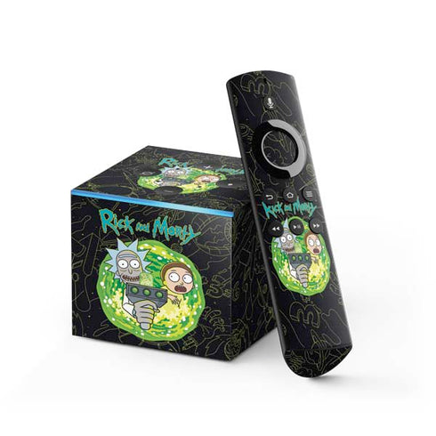 Adult Swim Rick and Morty Portal Travel Fire TV Cube Skin
