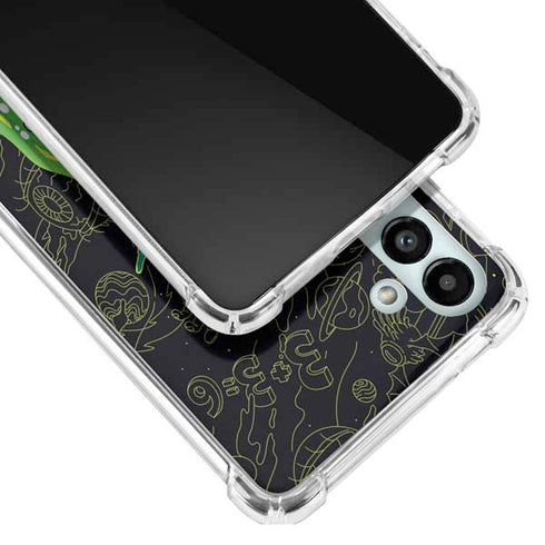 Adult Swim Rick and Morty Portal Travel Galaxy A13 5G Clear Case