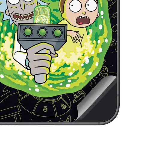 Adult Swim Rick and Morty Portal Travel Galaxy A14 5G Skin