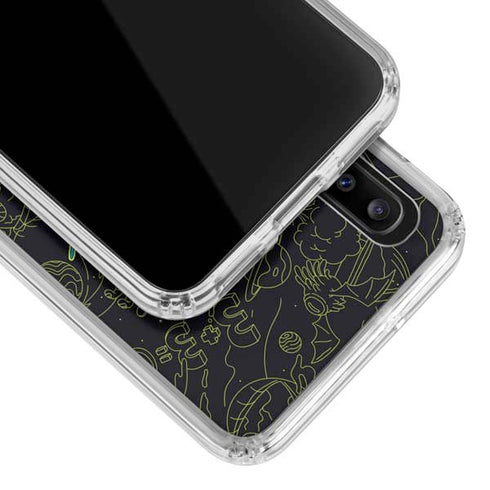 Adult Swim Rick and Morty Portal Travel Galaxy A30 Clear Case