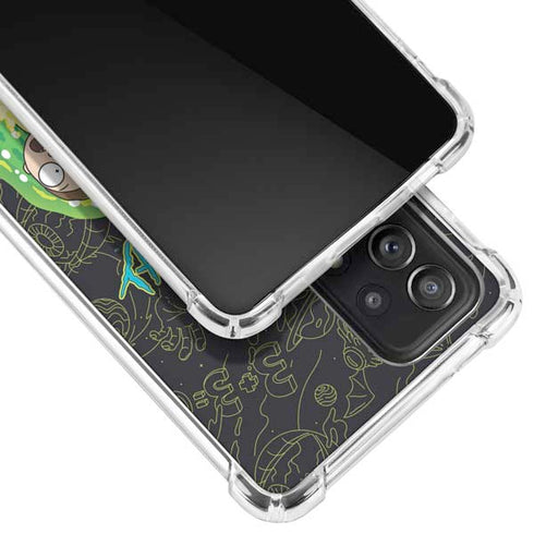 Adult Swim Rick and Morty Portal Travel Galaxy A52 5G Clear Case