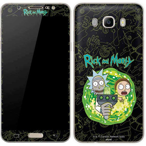Adult Swim Rick and Morty Portal Travel Galaxy J7 Skin