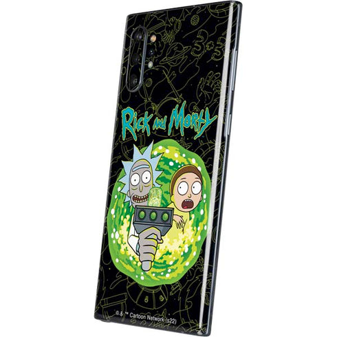 Adult Swim Rick and Morty Portal Travel Galaxy Note 10 Plus Skin