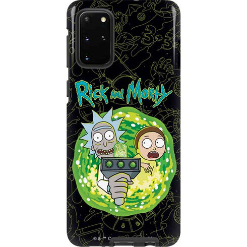 Adult Swim Rick and Morty Portal Travel Galaxy S20 Plus Pro Case