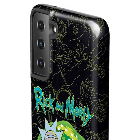 Adult Swim Rick and Morty Portal Travel Galaxy S21 FE Pro Case