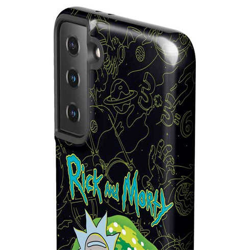 Adult Swim Rick and Morty Portal Travel Galaxy S21 Plus 5G Pro Case