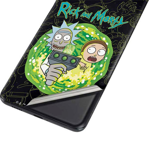 Adult Swim Rick and Morty Portal Travel Galaxy S21 Ultra 5G Skin