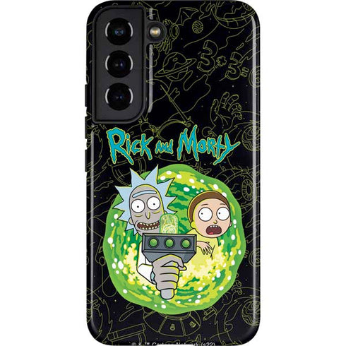 Adult Swim Rick and Morty Portal Travel Galaxy S22 Pro Case