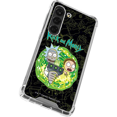 Adult Swim Rick and Morty Portal Travel Galaxy S23 Clear Case