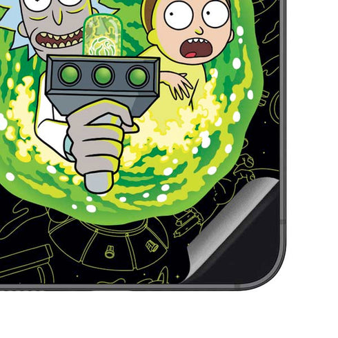 Adult Swim Rick and Morty Portal Travel Galaxy S23 FE Skin