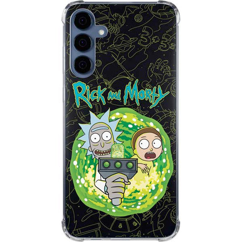 Adult Swim Rick and Morty Portal Travel Galaxy S24 Clear Case