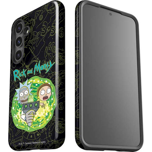 Adult Swim Rick and Morty Portal Travel Galaxy S24 Plus Impact Case