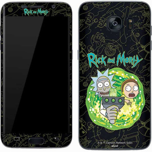 Adult Swim Rick and Morty Portal Travel Galaxy S7 Skin