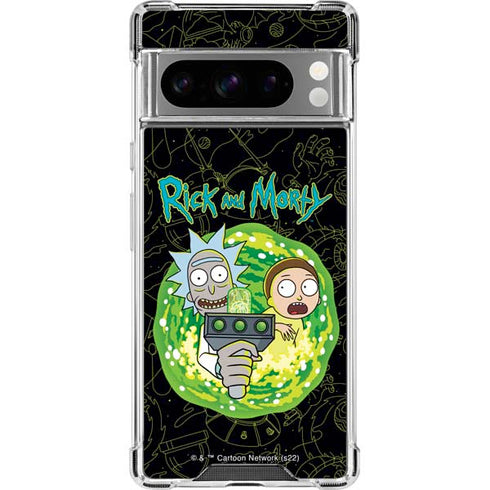 Adult Swim Rick and Morty Portal Travel Google Pixel 8 Pro Clear Case