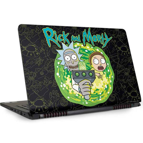 Adult Swim Rick and Morty Portal Travel Dell Inspiron Skin