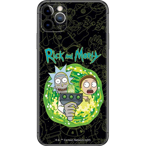 Adult Swim Rick and Morty Portal Travel iPhone 11 Pro Max Skin