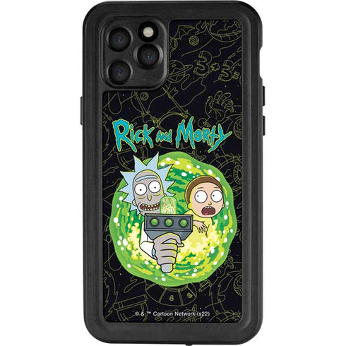Adult Swim Rick and Morty Portal Travel iPhone 11 Pro Waterproof Case