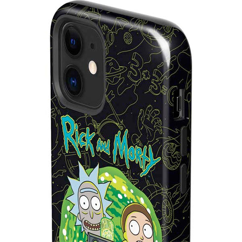 Adult Swim Rick and Morty Portal Travel iPhone 12 Impact Case