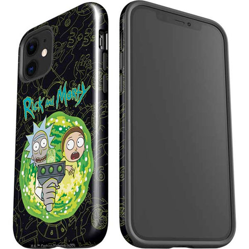 Adult Swim Rick and Morty Portal Travel iPhone 12 Impact Case