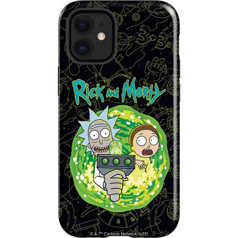Adult Swim Rick and Morty Portal Travel iPhone 12 Mini Impact Case