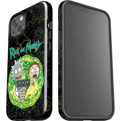 Adult Swim Rick and Morty Portal Travel iPhone 13 Impact Case