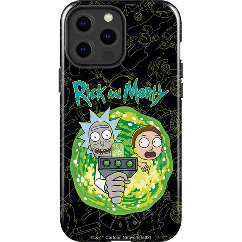 Adult Swim Rick and Morty Portal Travel iPhone 13 Pro Max Impact Case