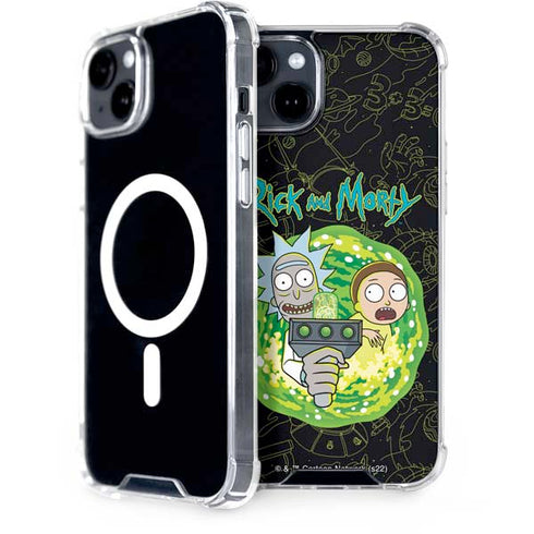 Adult Swim Rick and Morty Portal Travel iPhone 14 MagSafe Case
