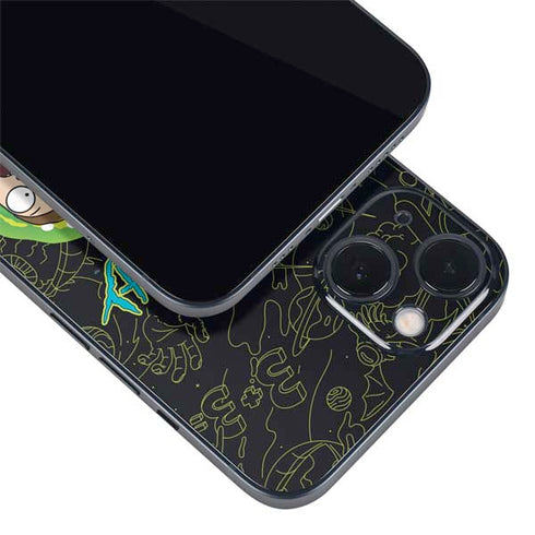Adult Swim Rick and Morty Portal Travel iPhone 14 Plus Skin