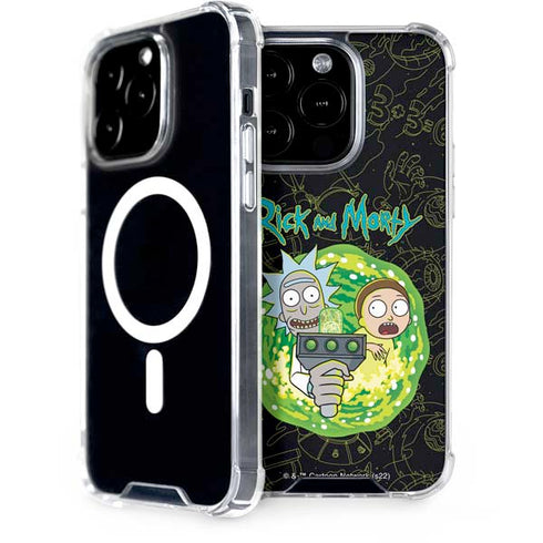 Adult Swim Rick and Morty Portal Travel iPhone 15 Pro MagSafe Case