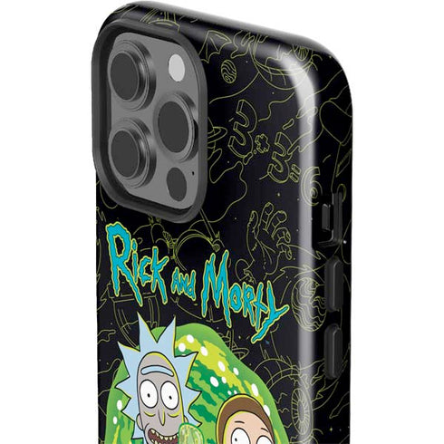 Adult Swim Rick and Morty Portal Travel iPhone 15 Pro Max Impact Case
