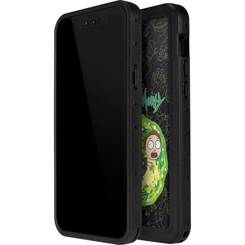 Adult Swim Rick and Morty Portal Travel iPhone 14 Pro Max Waterproof Case