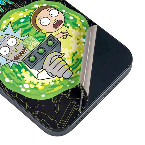 Adult Swim Rick and Morty Portal Travel iPhone 14 Skin